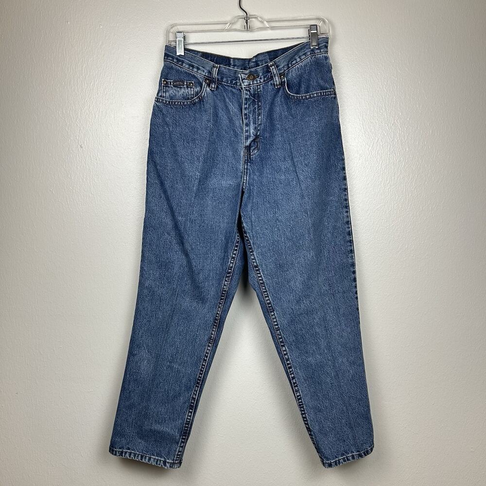 Vintage Lee Riders Women’s Crop Jeans High Rise Baggy Mom Jeans Size 14M